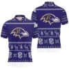 Baltimore Ravens Nfl Christmas 3D Polo Shirt - Bluefink