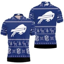 Buffalo Bills Nfl Christmas 3D Polo Shirt - Bluefink