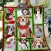 Bulldog Bulldog Christmas Time Quilt Bedding Set Bedroom Decor, Gifts For Family - Bluefink