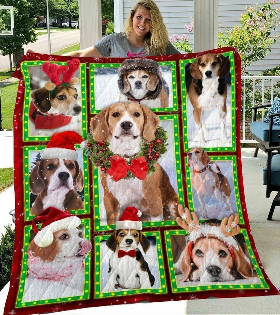 Bulldog Bulldog Christmas Time Quilt Bedding Set Bedroom Decor, Gifts For Family - Bluefink 3 Bulldog Bulldog Christmas Time Quilt Bedding Set Bedroom Decor, Gifts For Family - Bluefink