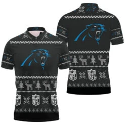Carolina Panthers Nfl Christmas 3D Polo Shirt - Bluefink