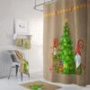 Christmas Gnome Bathroom Decor Shower Curtain Mix And Match Towels Mat - Bluefink -CozyHomeStore Christmas Gnome Bathroom Decor Shower Curtain Mix and Match Towels Mat 0