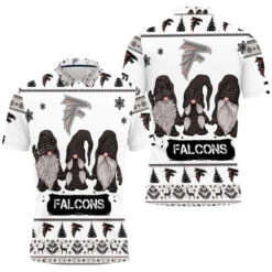 Christmas Gnomes Atlanta Falcons Christmas 3D Polo Shirt - Bluefink