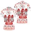 Christmas Gnomes Kansas City Chiefs Christmas 3D Polo Shirt - Bluefink