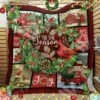 Christmas Red Truck Cardinal Quilt Blanket Bedding Set, Great For Picnic And Family Gifts - Bluefink -CozyHomeStore Christmas Red Truck Cardinal Quilt Blanket Bedding Set Great for Picnic and Family Gifts 0