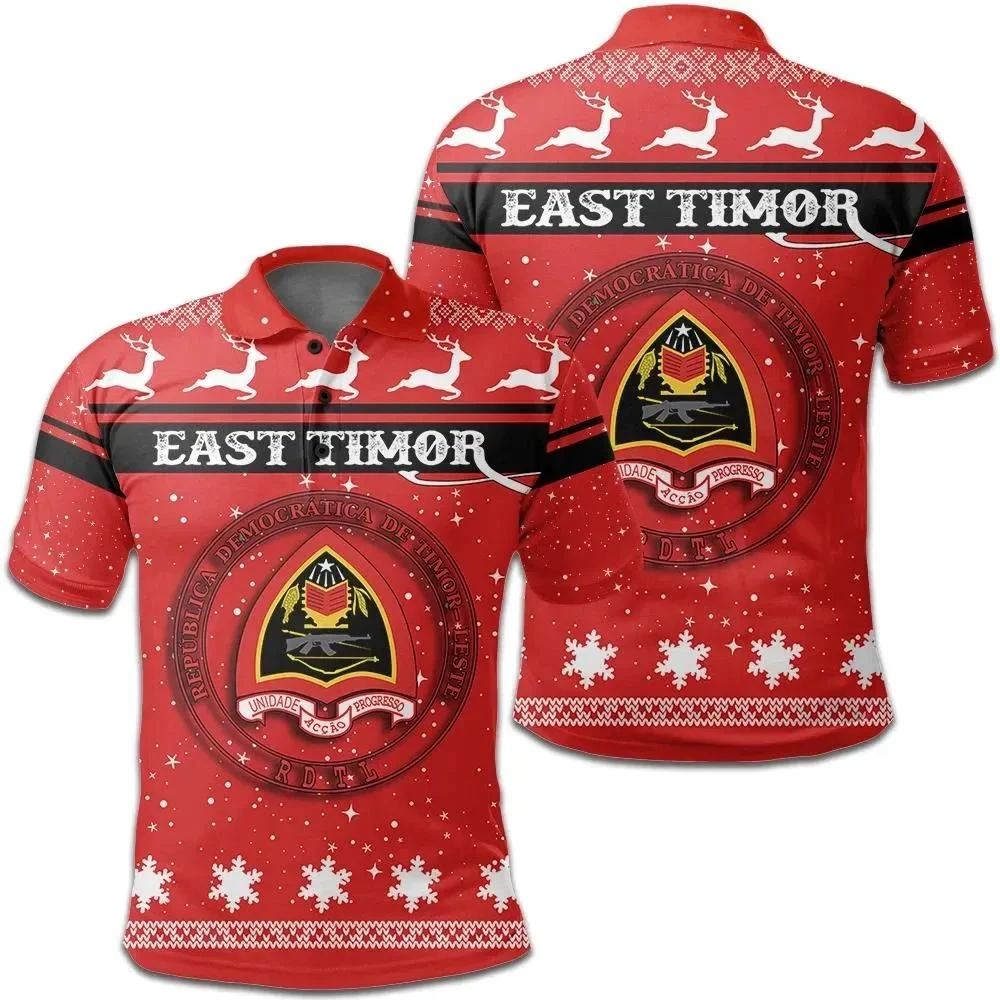 Christmas Easter Island Coat Of Arms Polo Shirt JW9 - Bluefink 3 Christmas Easter Island Coat Of Arms Polo Shirt JW9 - Bluefink