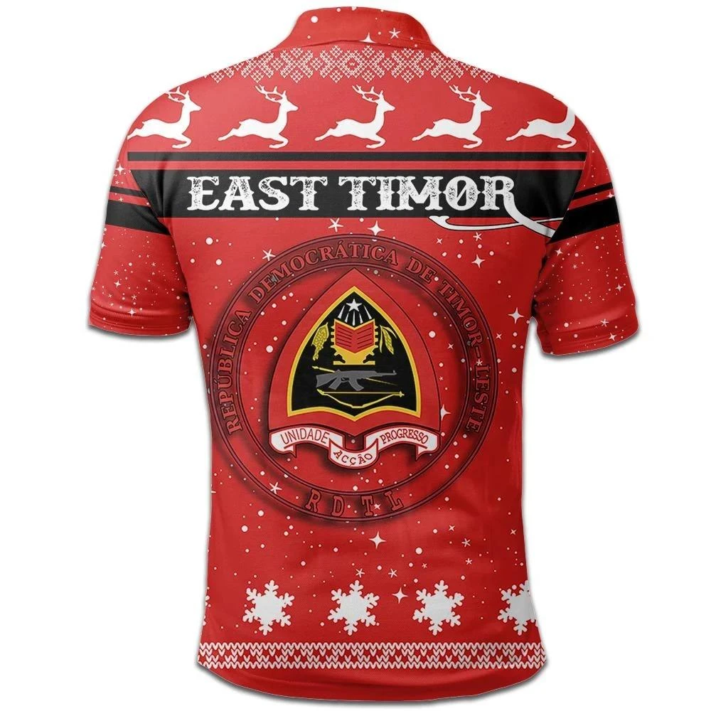 Christmas Easter Island Coat Of Arms Polo Shirt JW9 - Bluefink 4 Christmas Easter Island Coat Of Arms Polo Shirt JW9 - Bluefink - Image 2