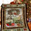 Custom Christmas Quilt Blanket, Great For Home Decoration And Family Gifts - Bluefink -CozyHomeStore Custom Christmas Quilt Blanket Great for Home Decoration and Family Gifts 0