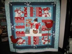Custom Christmas Snowman Quilt Blanket Bedding Set For Home Decoration And Family Gifts - Bluefink