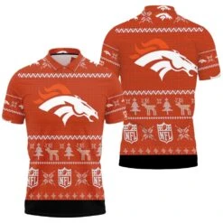 Denver Broncos Christmas 3D Polo Shirt Gift For Fans - Bluefink