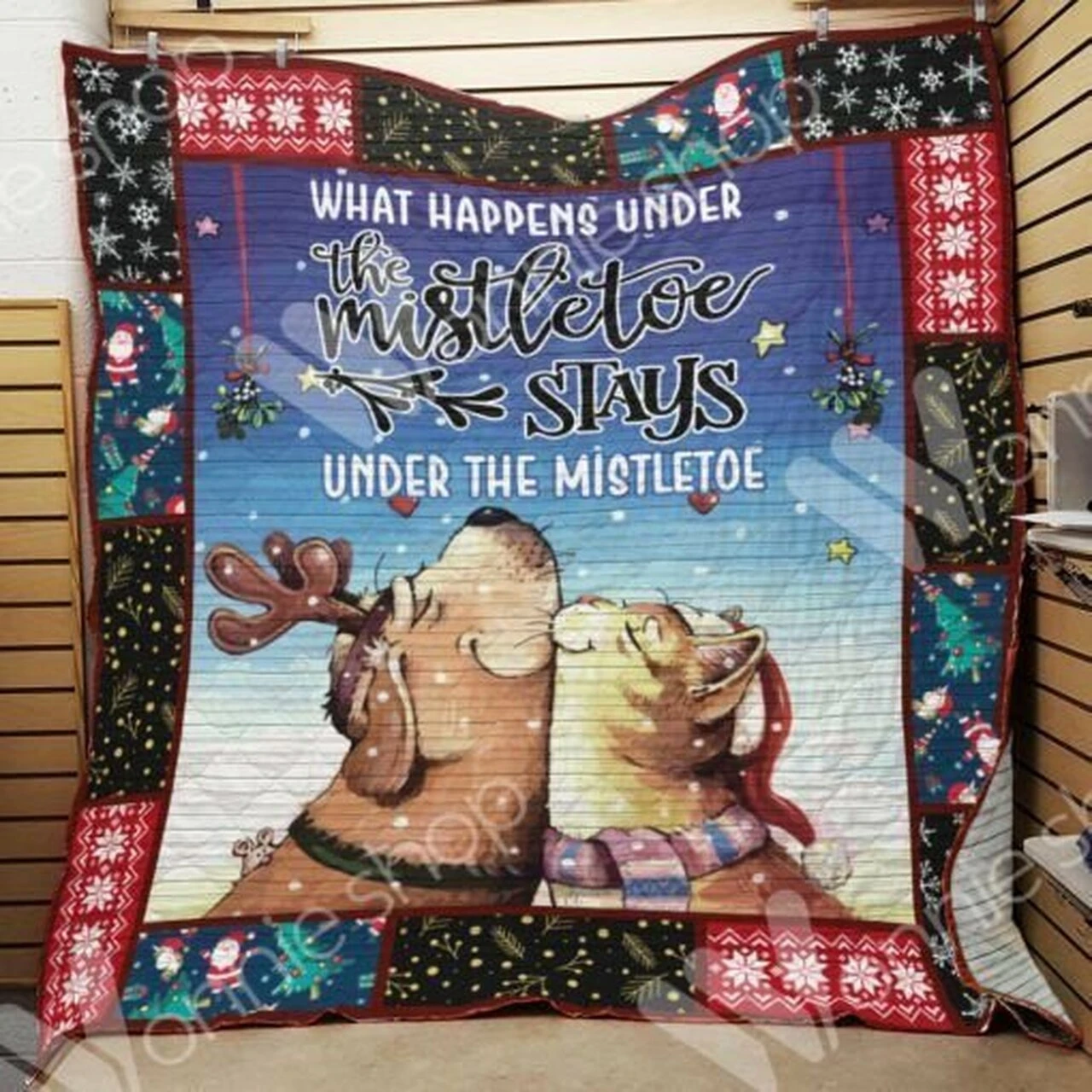 Dog And Cat Christmas Lovers Quilt Bedding Set - Personalized Gift - Bluefink 3 Dog And Cat Christmas Lovers Quilt Bedding Set - Personalized Gift - Bluefink