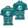 Dolphins Nfl Christmas 3D Polo Shirt - Bluefink -CozyHomeStore Dolphins Nfl Christmas 3D Polo Shirt 0