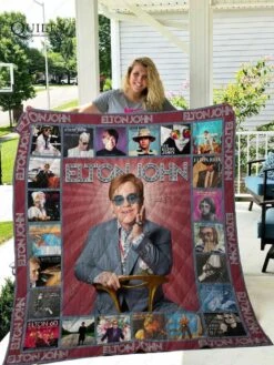 Elton John Quilt Bedding Set Blanket Gifts For Fans Birthday Christmas Music Gifts - Bluefink