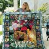 Fantastic Four Comics Quilt Bedding Set Blanket Marvel Comics Mcu Gift Birthday Christmas - Bluefink -CozyHomeStore Fantastic Four Comics Quilt Bedding Set Blanket Marvel Comics Mcu Gift Birthday Christmas 0