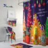 Gnomes Christmas Shower Curtain, Most Wonderful Time, Holiday Bathroom Decor - Bluefink -CozyHomeStore Gnomes Christmas Shower Curtain Most Wonderful Time Holiday Bathroom Decor 0