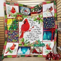 In Loving Memory Christmas Personalized Quilt Bedding Set - Great For Bedroom Decoration - Bluefink