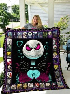 Jack Skellington The Nightmare Before Christmas Quilt Bedding Set Blanket Pumpkin King - Bluefink