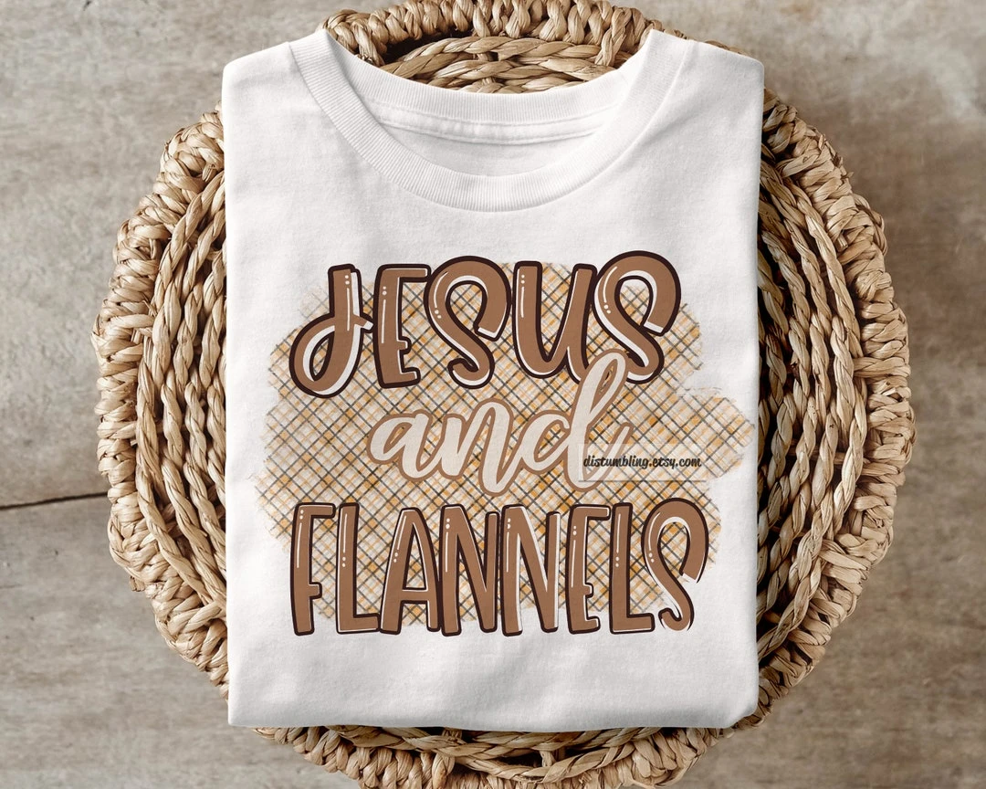 Jesus Christmas Fall Flannels Plaid T-Shirt - Christian Holiday Tee - Bluefink 3 Jesus Christmas Fall Flannels Plaid T-Shirt - Christian Holiday Tee - Bluefink