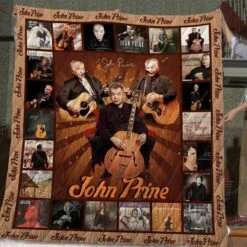 John Prine Quilt Bedding Set Blanket Gifts For Fans Birthday Christmas Music Gifts - Bluefink