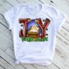 Joy Manger Scene Peace Love Miracle Christian Christmas T-Shirt - Bluefink