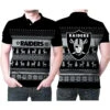 Las Vegas Raiders Ugly Christmas Pattern 3D Printed Gift For Las Vegas Raiders Fan Polo Shirt - Bluefink -CozyHomeStore Las Vegas Raiders Ugly Christmas Pattern 3D Printed Gift For Las Vegas Raiders Fan Polo Shirt 0