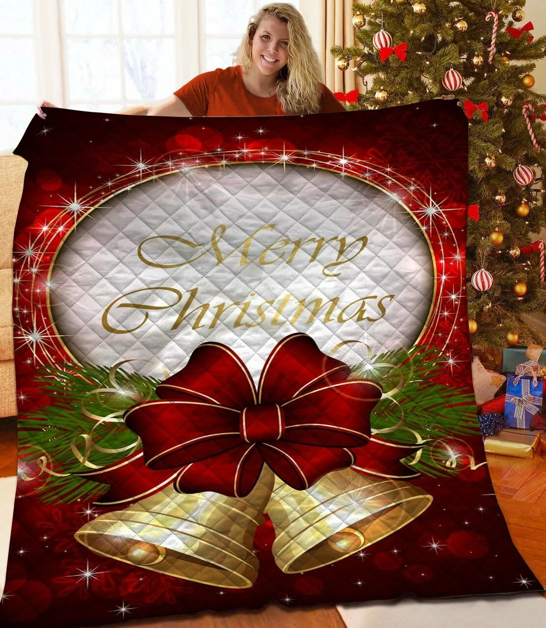 Merry Christmas Quilt Bedding Set Baz - Personalized Bedroom Decor For Home Decoration And Family Gifts - Bluefink 3 Merry Christmas Quilt Bedding Set Baz - Personalized Bedroom Decor For Home Decoration And Family Gifts - Bluefink
