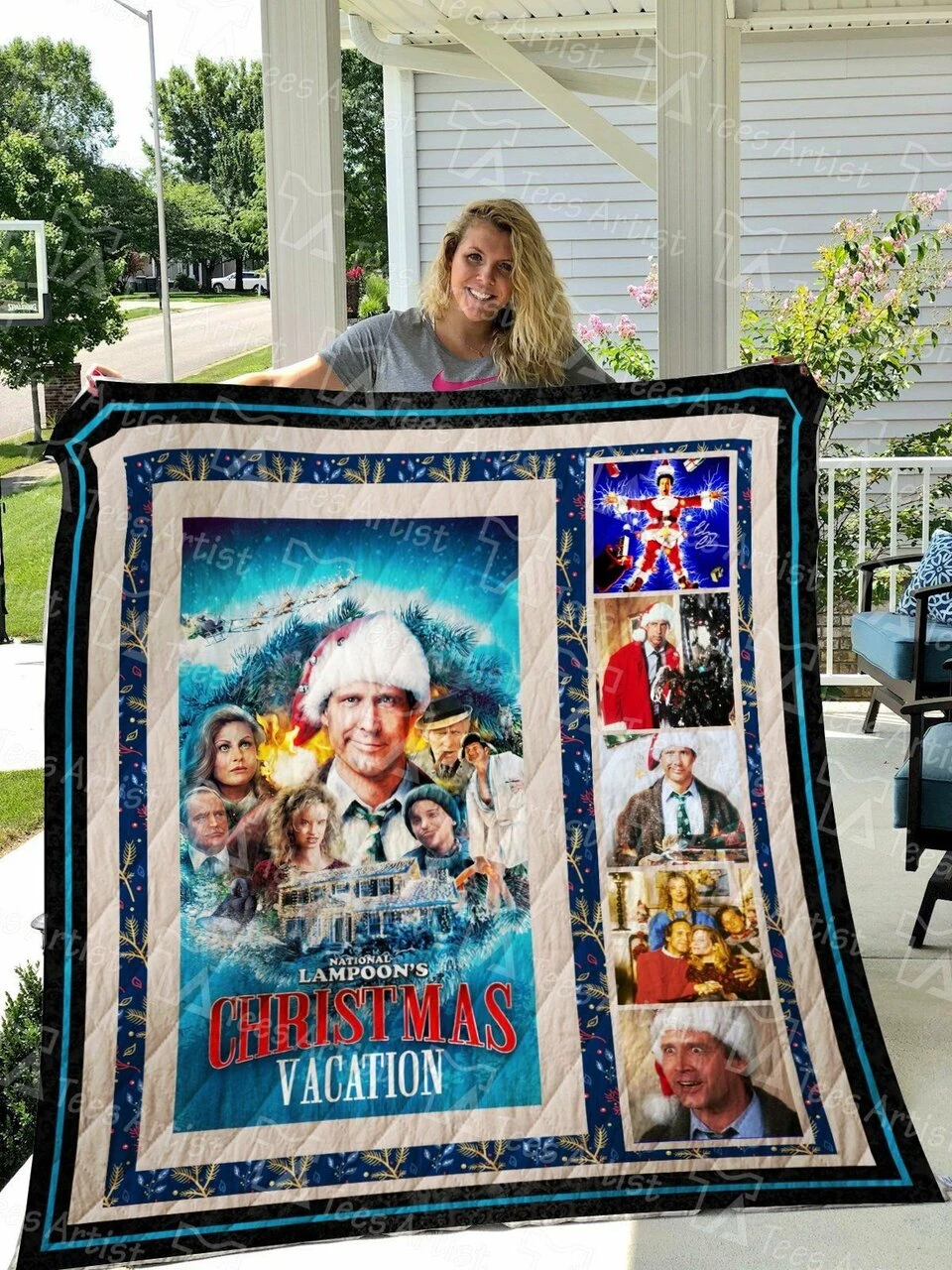National LampoonS Christmas Vacation Quilt Bedding Set Blanket Bedroom Decor, Gifts For Family - Bluefink 3 National LampoonS Christmas Vacation Quilt Bedding Set Blanket Bedroom Decor, Gifts For Family - Bluefink