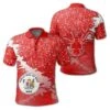 Niue Coat Of Arms Coconut Crab Christmas Polo - Red - X Style - Bluefink -CozyHomeStore Niue Coat Of Arms Coconut Crab Christmas Polo Red X Style 0