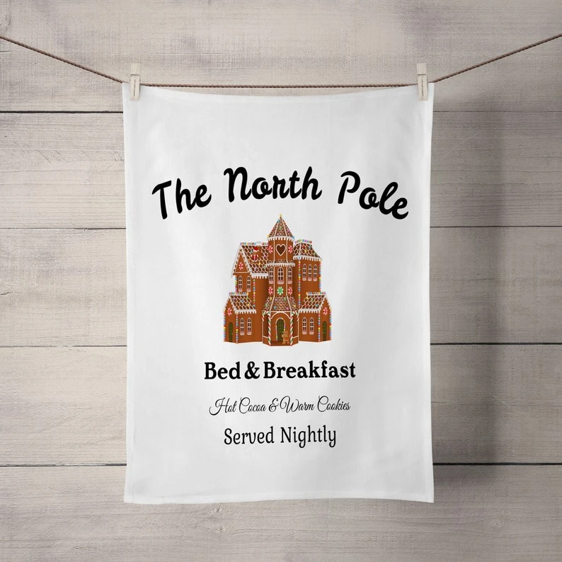 North Pole Christmas Shower Curtain, Holiday Bathroom Decor Option For Towels And Bath - Bluefink 5 North Pole Christmas Shower Curtain, Holiday Bathroom Decor Option For Towels And Bath - Bluefink - Image 3