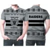 Oakland Raiders Light Up Ugly Christmas Pattern 3D Printed Gift For Oakland Raiders Fan Polo Shirt - Bluefink -CozyHomeStore Oakland Raiders Light Up Ugly Christmas Pattern 3D Printed Gift For Oakland Raiders Fan Polo Shirt 0
