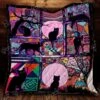 Personalized Black Cat Quilt Blanket - Great For Christmas Gifts And Home Decoration - Bluefink -CozyHomeStore Personalized Black Cat Quilt Blanket Great for Christmas Gifts and Home Decoration 0