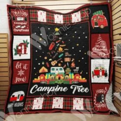 Personalized Christmas Quilt Bedding Set For Bedroom Decor And Family Gifts - Bluefink