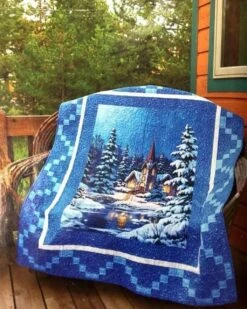Personalized Christmas Quilt Blanket, Ideal For Home Decoration And Family Gifts - Bluefink