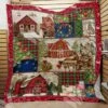 Personalized Farmhouse Christmas Quilt Bedding Set For Home Decor And Gifts For Fans - Bluefink