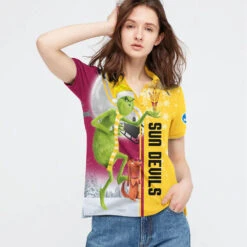 Personalized Funny Christmas The Grinch Arizona State Sun Devils NCAA I Hate Morning People Shirt Gifts Unisex 3D Polo - Bluefink -CozyHomeStore Personalized Funny Christmas The Grinch Arizona State Sun Devils NCAA I Hate Morning People Shirt Gifts Unisex 3D Polo 2