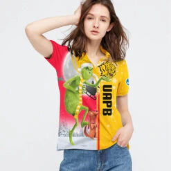 Personalized Funny Christmas The Grinch Arkansas PB Golden Lions NCAA I Hate Morning People Shirt Gifts Unisex 3D Polo - Bluefink -CozyHomeStore Personalized Funny Christmas The Grinch Arkansas PB Golden Lions NCAA I Hate Morning People Shirt Gifts Unisex 3D Polo 2