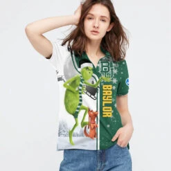 Personalized Funny Christmas The Grinch Baylor Bears NCAA I Hate Morning People Shirt Gifts Unisex 3D Polo - Bluefink -CozyHomeStore Personalized Funny Christmas The Grinch Baylor Bears NCAA I Hate Morning People Shirt Gifts Unisex 3D Polo 2