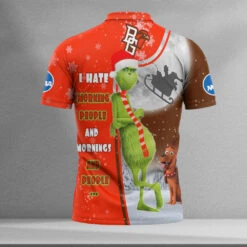 Personalized Funny Christmas The Grinch Bowling Green Falcons NCAA I Hate Morning People Shirt Gifts Unisex 3D Polo - Bluefink -CozyHomeStore Personalized Funny Christmas The Grinch Bowling Green Falcons NCAA I Hate Morning People Shirt Gifts Unisex 3D Polo 1