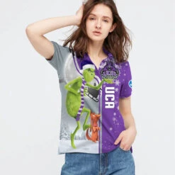 Personalized Funny Christmas The Grinch Central Arkansas Bears NCAA I Hate Morning People Shirt Gifts Unisex 3D Polo - Bluefink -CozyHomeStore Personalized Funny Christmas The Grinch Central Arkansas Bears NCAA I Hate Morning People Shirt Gifts Unisex 3D Polo 2