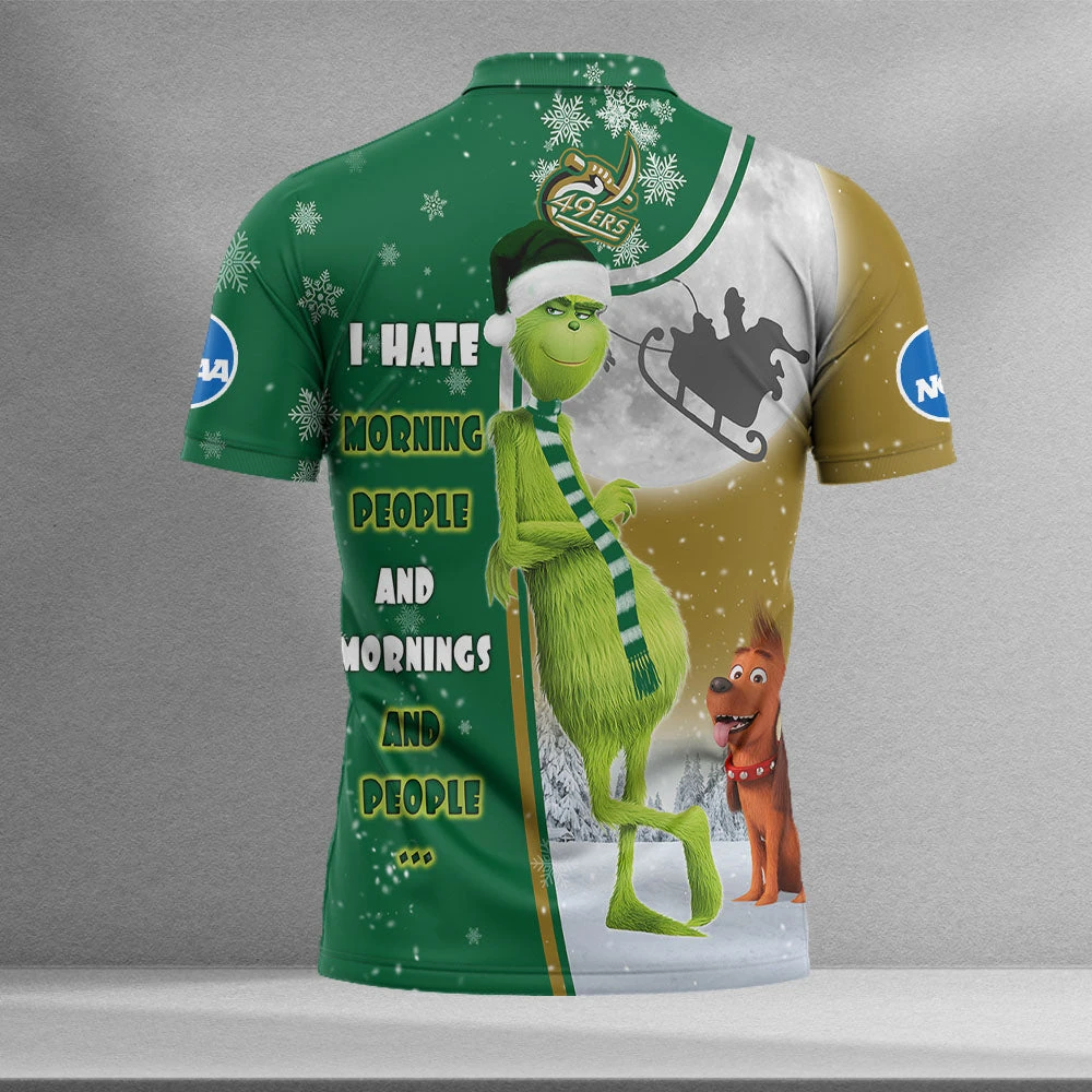 Personalized Funny Christmas The Grinch Charlotte 49ers NCAA I Hate Morning People Shirt Gifts Unisex 3D Polo - Bluefink 4 Personalized Funny Christmas The Grinch Charlotte 49ers NCAA I Hate Morning People Shirt Gifts Unisex 3D Polo - Bluefink - Image 2