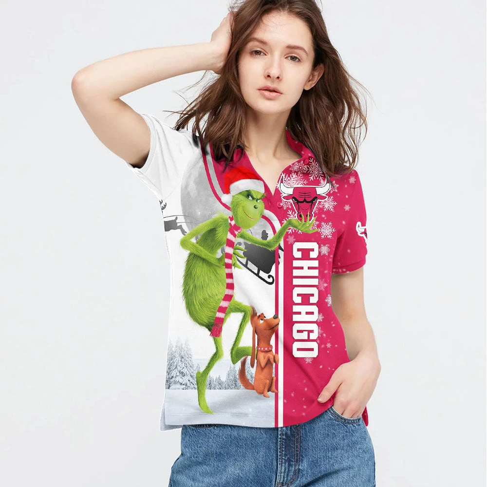 Personalized Funny Christmas The Grinch Chicago Bulls NBA I Hate Morning People Shirt Gifts Unisex 3D Polo - Bluefink 5 Personalized Funny Christmas The Grinch Chicago Bulls NBA I Hate Morning People Shirt Gifts Unisex 3D Polo - Bluefink - Image 3