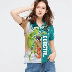 Personalized Funny Christmas The Grinch Coastal Carolina Chanticleers NCAA I Hate Morning People 3D Polo Shirt - Bluefink 9 Personalized Funny Christmas The Grinch Coastal Carolina Chanticleers NCAA I Hate Morning People 3D Polo Shirt - Bluefink -CozyHomeStore Personalized Funny Christmas The Grinch Coastal Carolina Chanticleers NCAA I Hate Morning People 3D Polo Shirt 2