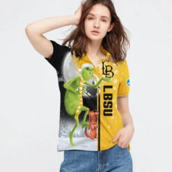 Personalized Funny Christmas The Grinch Long Beach State 49ers NCAA I Hate Morning People Shirt Gifts Unisex 3D Polo - Bluefink -CozyHomeStore Personalized Funny Christmas The Grinch Long Beach State 49ers NCAA I Hate Morning People Shirt Gifts Unisex 3D Polo 2