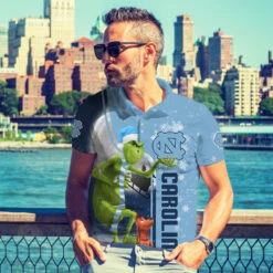 Personalized Funny Christmas The Grinch North Carolina Tar Heels NCAA I Hate Morning People Shirt Gifts Unisex 3D Polo - Bluefink -CozyHomeStore Personalized Funny Christmas The Grinch North Carolina Tar Heels NCAA I Hate Morning People Shirt Gifts Unisex 3D Polo 3