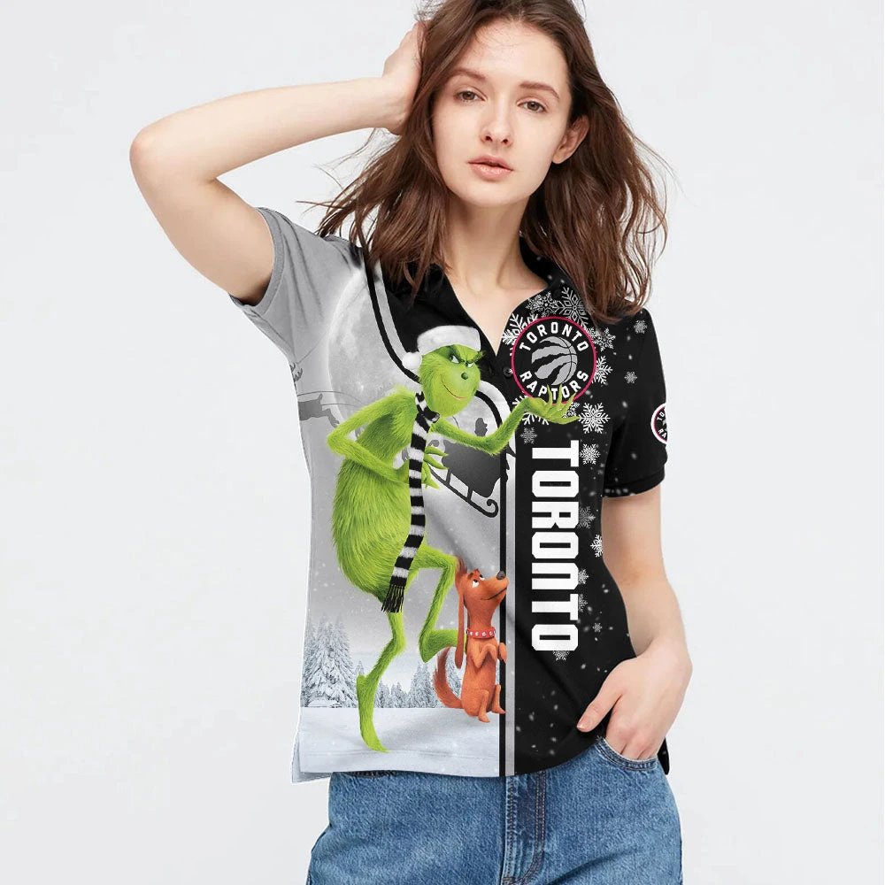 Personalized Funny Christmas The Grinch Toronto Raptors NBA I Hate Morning People Shirt Gifts Unisex 3D Polo - Bluefink 5 Personalized Funny Christmas The Grinch Toronto Raptors NBA I Hate Morning People Shirt Gifts Unisex 3D Polo - Bluefink - Image 3