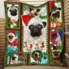 Personalized Merry Christmas Pug Quilt Bedding Set - Great For Bedroom Decor And Family Gifts - Bluefink 1 Personalized Merry Christmas Pug Quilt Bedding Set - Great For Bedroom Decor And Family Gifts - Bluefink -CozyHomeStore Personalized Merry Christmas Pug Quilt Bedding Set Great for Bedroom Decor and Family Gifts 0