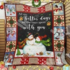 Reindeer Christmas Personalized Quilt Bedding Set, Perfect For Bedroom Decor And Family Gifts - Bluefink