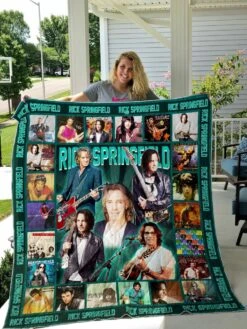 Rick Springfield Quilt Bedding Set Blanket Gifts For Fans Birthday Christmas Music Gifts - Bluefink