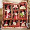 Santa Christmas Quilt Bedding Set With Name Personalization - Bluefink -CozyHomeStore Santa Christmas Quilt Bedding Set with Name Personalization 0