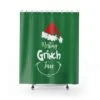 Shower Curtain Grinch Christmas - Bluefink -CozyHomeStore Shower Curtain Grinch Christmas 0